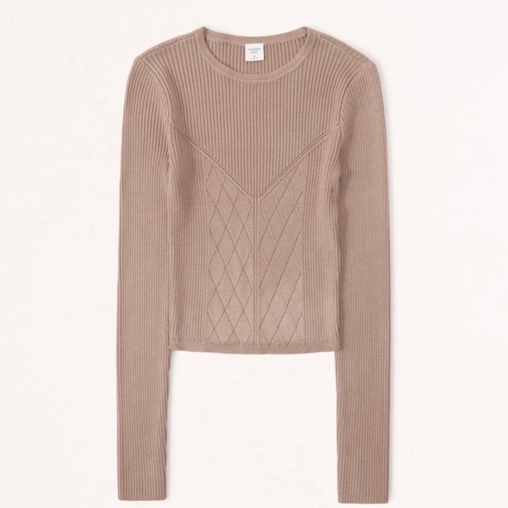 Corset Ribbed Knit Light Sweater - Picture 4 of 6